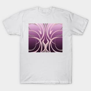 Metallic gradient abstract T-Shirt